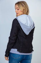 Load image into Gallery viewer, Bad Reputation Black Jean Jacket - Ella’s Arrow
