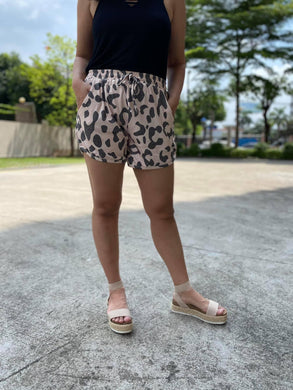 Beach Please Leopard Print Shorts - Ella’s Arrow