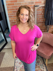 Adore Me Magenta Top