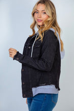 Load image into Gallery viewer, Bad Reputation Black Jean Jacket - Ella’s Arrow
