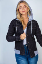 Load image into Gallery viewer, Bad Reputation Black Jean Jacket - Ella’s Arrow
