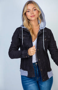 Bad Reputation Black Jean Jacket - Ella’s Arrow